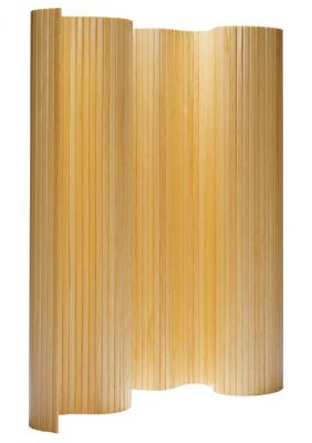 Artek Paravent 100 Wandschirm aus hellem Holz, Raumteiler für Wohn- und Schlafzimmer.